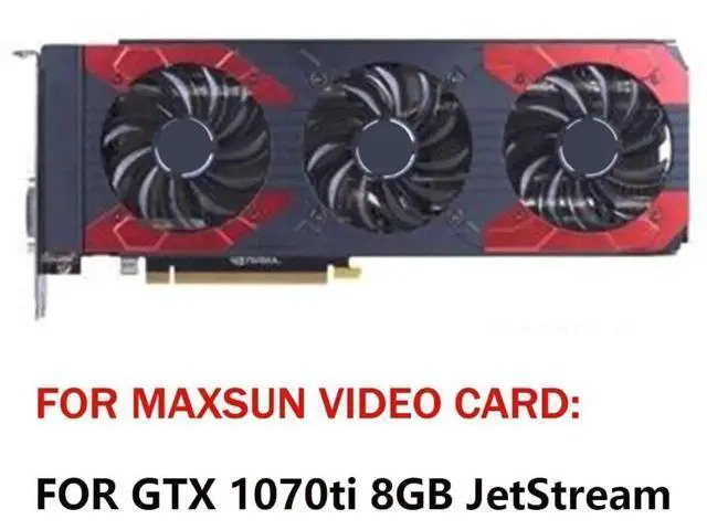 Alt view image 4 of 6 - Graphics Card Cooling Fans Suitable for MAXSUN GTX 1070ti 8GB Jetstream Series Desktop FD7010H12D 75mm 12V 0.35A 4Pin Video Card Cooler Fans GPU Fan (Fan-A)