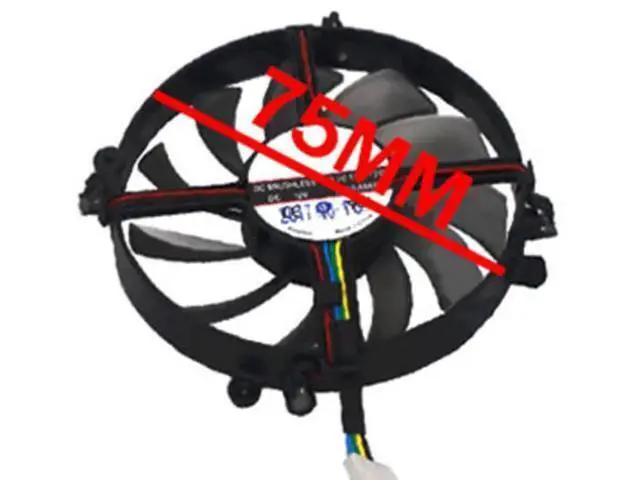 Alt view image 5 of 6 - Graphics Card Cooling Fans Suitable for MAXSUN GTX 1070ti 8GB Jetstream Series Desktop FD7010H12D 75mm 12V 0.35A 4Pin Video Card Cooler Fans GPU Fan (Fan-A)