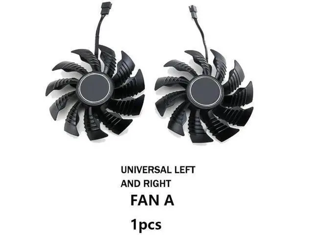 Alt view image 3 of 6 - Graphics Card Cooling Fans Suitable forGigabyte GTX 950 960 GV N950 N960 Series Desktop T12915SU 12V 0.50A 87mm 4Pin Video Card Cooler Fans GPU Fan (Fan-A)