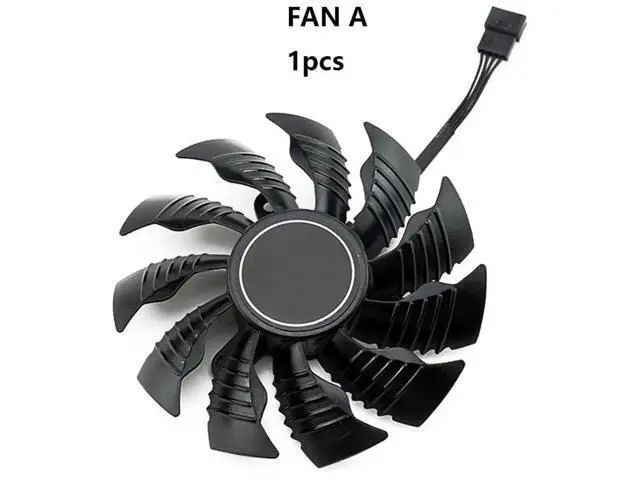 Alt view image 4 of 6 - Graphics Card Cooling Fans Suitable forGigabyte GTX 950 960 GV N950 N960 Series Desktop T12915SU 12V 0.50A 87mm 4Pin Video Card Cooler Fans GPU Fan (Fan-A)