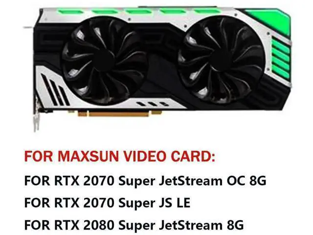 Alt view image 3 of 6 - Graphics Card Cooling Fans Suitable for MAXSUN RTX 2070 Super 2080 Super Jetstream Series Desktop GAA8S2U 95mm 12V 0.45A 4Pin Video Card Cooler Fans GPU Fan (Fan-A)