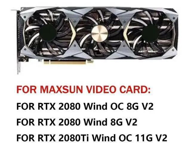 Alt view image 3 of 5 - Graphics Card Cooling Fans Suitable for MAXSUN RTX 2080 2080ti Wind OC V2 Series Desktop T129215SU 85mm 12V 0.50A 4Pin Video Card Cooler Fans GPU Fan (Fan-A)