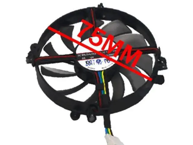 Alt view image 2 of 6 - Graphics Card Cooling Fans Suitable forPNY LEADTEK Manli GTX 1070 1070ti 1080 Series Desktop FD7010H12D 75mm 12V 0.25A 4Pin Video Card Cooler Fans GPU Fan (Fan-A)