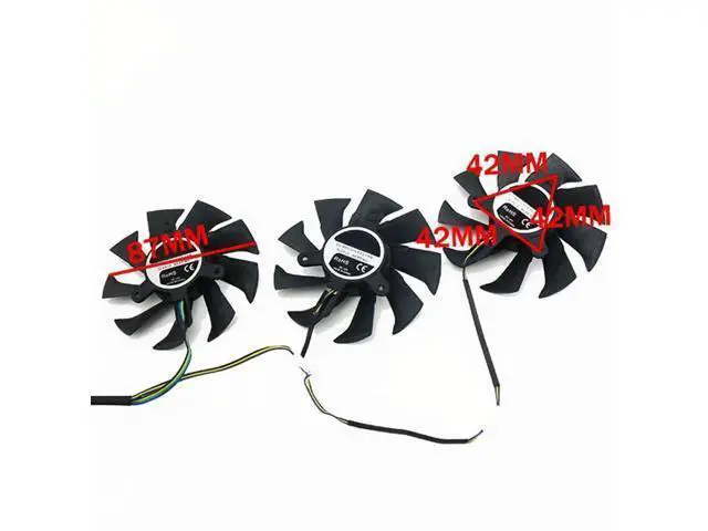 Alt view image 6 of 6 - Graphics Card Cooling Fans Suitable forZOTAC GTX 1060 1070 D5 X Gaming OC M3 Series Desktop CFM10012H12SPA 87mm 12V 4Pin Video Card Cooler Fans GPU Fan (Fan-B)