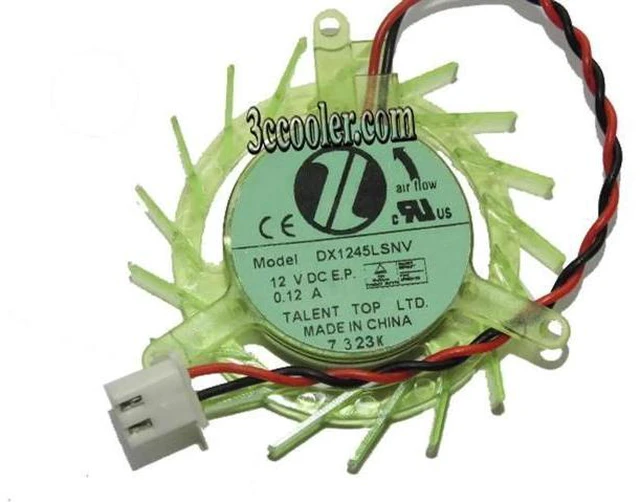 Main image of for 45mm DX1245LSNV 12V 0.12A 2Wire 7300 7600 X800 7950GT 7900 Video Fan 39x39x39mm