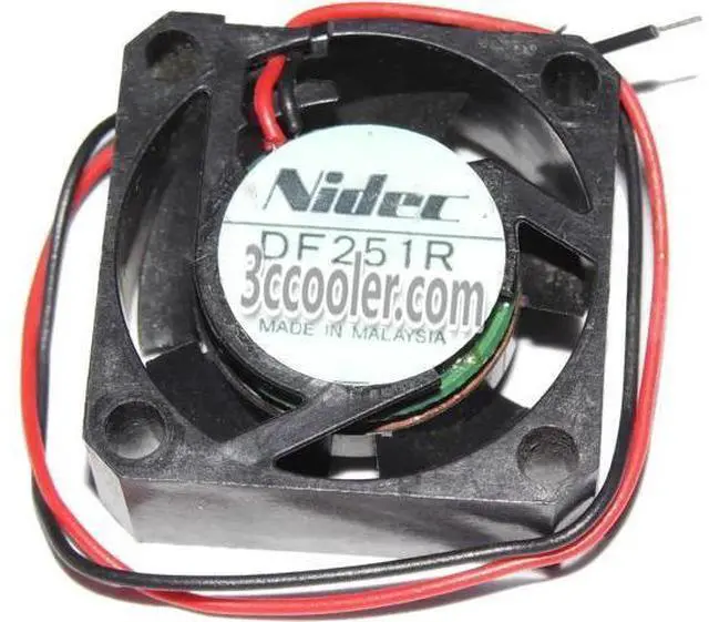 Main image of for NIDEC 25x10mm 2510 DF251R 12LLA-01 12V 2 Wires Micro Fan mini cooler