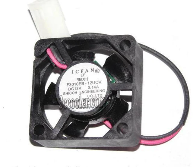 Main image of for Shicoh ICFAN 3CM 30*10mm F3010EB-12UCV 12V 0.14A 2 wires 2 pins micro fan switch cooler