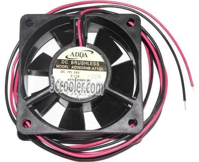 Main image of for ADDA 60x25mm AD0624HB-A71GL 24V 0.15A 2 Wires Case fan 6CM inverter Cooler