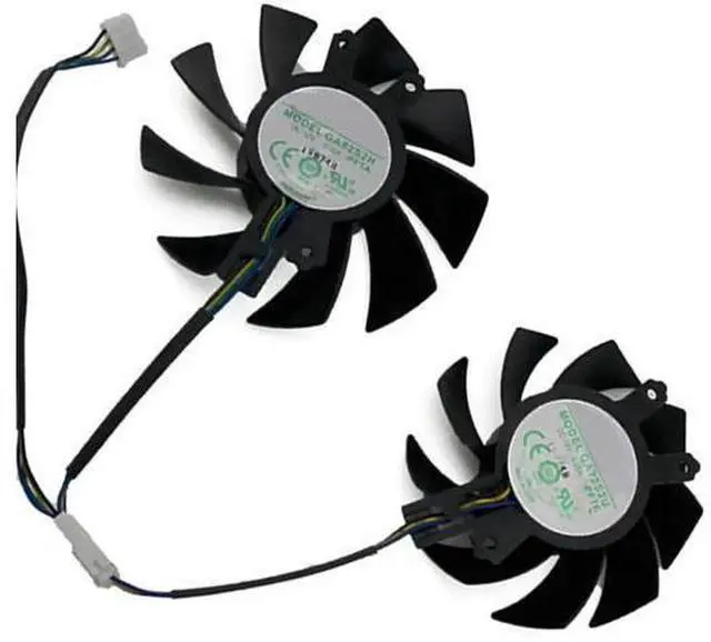 Main image of Graphics Card Cooling Fans Suitable forZOTAC GTX 1660 1660S 1660ti Twin Fan Series Desktop GA72S2U GA82S2H 65mm 75mm 12V 0.35A 0.36A 4Pin Video Card Cooler Fans GPU Fan (2PCS)