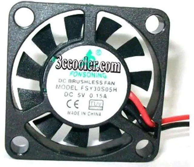 Alt view image 2 of 3 - for 30*07mm FSY30S05H 5V 0.15A 2 wires ultra-thin notebook cpu fan