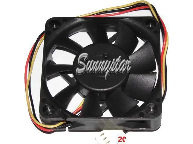 Alt view image 2 of 2 - for IEI 60*13mm ABB06D12HG 12V 0.3A 3 wires 3 Pins CPU Cooler Fan