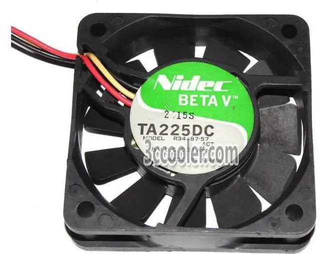 Main image of for NIDEC TA225DC 6015 60*15mm R34487-57 -ACT 5V 0.31A 3 Wires 3 Pins Case Fan 6CM cpu cooler