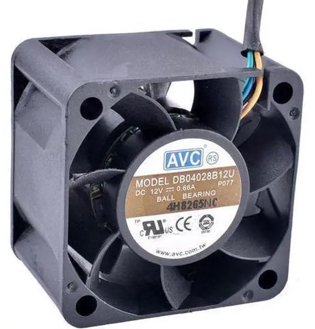 Main image of DB04028B12U 40mm fan 4cm 4028 40x40x28mm 12V 0.66A Dual Ball Bearing 4-wire 4pin PWM Server Power Airflow Coo