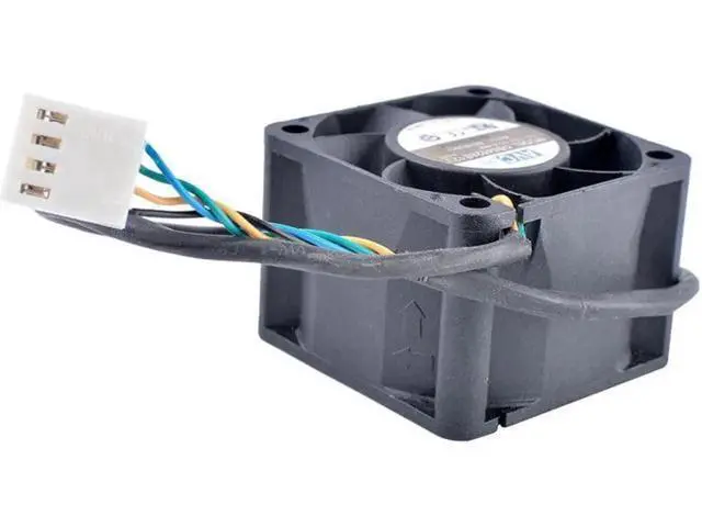 Alt view image 3 of 4 - DB04028B12U 40mm fan 4cm 4028 40x40x28mm 12V 0.66A Dual Ball Bearing 4-wire 4pin PWM Server Power Airflow Coo