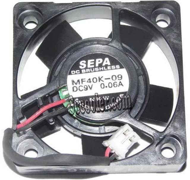 Main image of for SEPA 40*10mm 4CM MF40K-09 9V 0.06A 2 Wires 2 Pins Micro Fan Switch router cooler