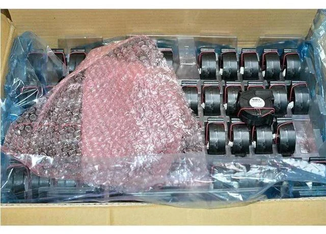 Alt view image 4 of 5 - D06F-12SH 6cm 6023 12V 0.21A 2-wire centrifugal turbine blower fan