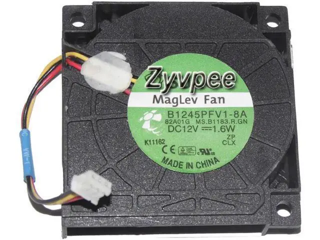 Alt view image 3 of 5 - for 45MM Blower 4510 B1245PFV1-8A DC12V 1.6W 3 Wires CPU Fan