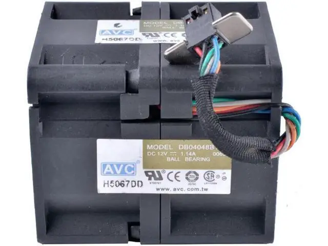 Alt view image 3 of 4 - DB04048B12U 4048 40x40x48mm 12V 1.14A 1U server air flow fan