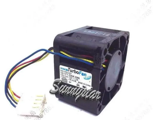 Main image of for NMB 4028 1611FT-D4W-B86 Turbo Fan with 12V 1.2Amp 4 Wires 4 Pins For Server