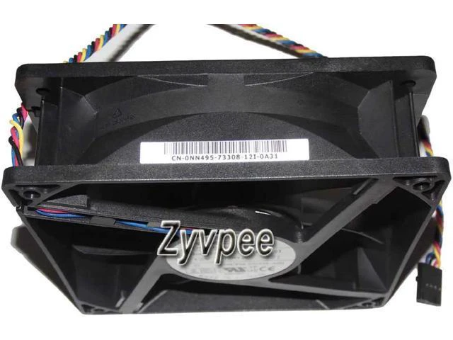 Alt view image 2 of 3 - for Foxconn 120mm PV123812DSPF 01 12V 0.9A NN495 4 wires 12cm power case fan