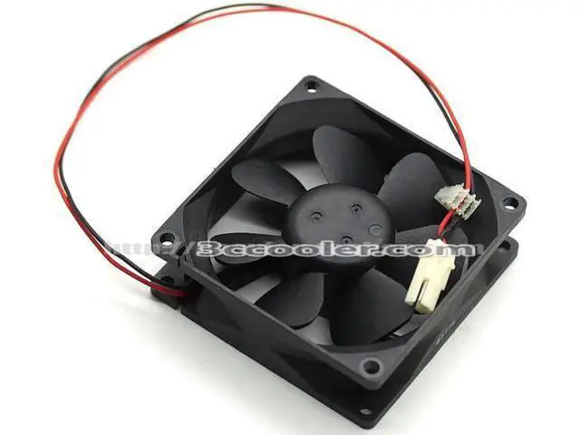 Alt view image 3 of 3 - for Delta/FONSAN 8CM 8025 DFB0812L 12V 0.08A 2 Wires 2 Pins Case Fan
