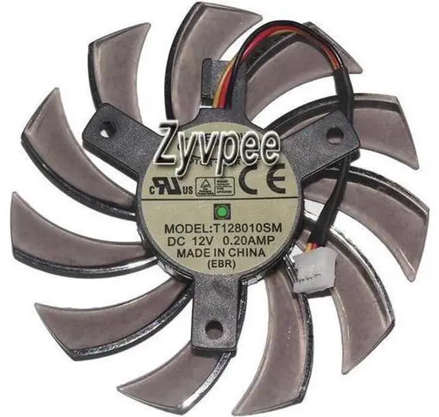 Main image of for T128010SM 12V 0.2A 3 wires frameless vga fan for GTX460 HD5870