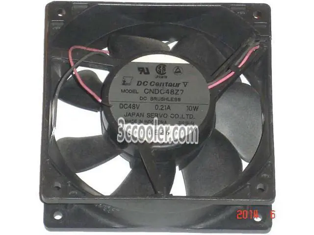 Alt view image 2 of 2 - for Servo 12cm 120*38mm CNDC48Z7 48V 0.21A 10W 2 Wires Case fan 12CM inverter server power cooler