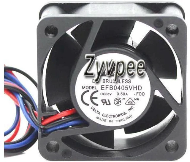 Main image of for Delta 40*20mm EFB0405VHD 5V 0.5A 3 wires 3 Pins 4cm case fan for notebook, switch router