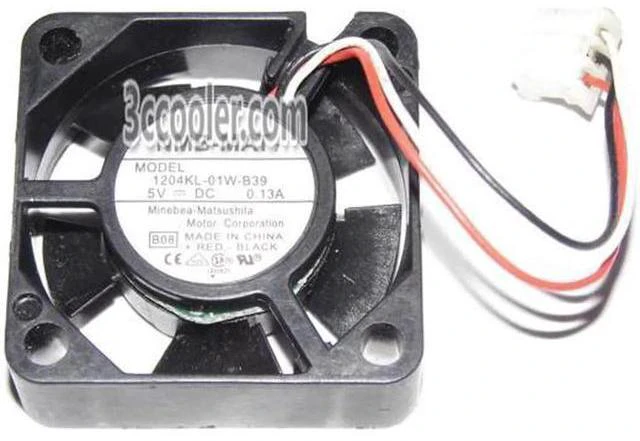 Main image of for NMB 30*10mm 1204KL-01W-B39 5V 0.13A 3 Wires 3 Pins 3CM Micro case Fan for switch router notebook