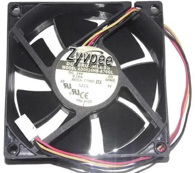 Main image of for ADDA 8025 AD0824HB-A76GL 24V 0.16A 3 Wires 80mm Inverter Fan