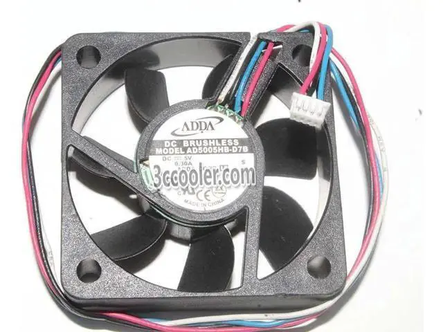 Alt view image 2 of 3 - for 5015 5CM AD5005HB-D7B 5V 0.30A 4 Wires PWM DC Cooler Fan