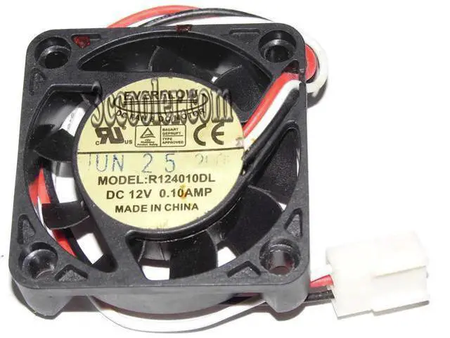 Main image of for EVERFLOW 4010 R124010DL 12V 0.1A 3 Wires 3 Pins connector Square DC Fan