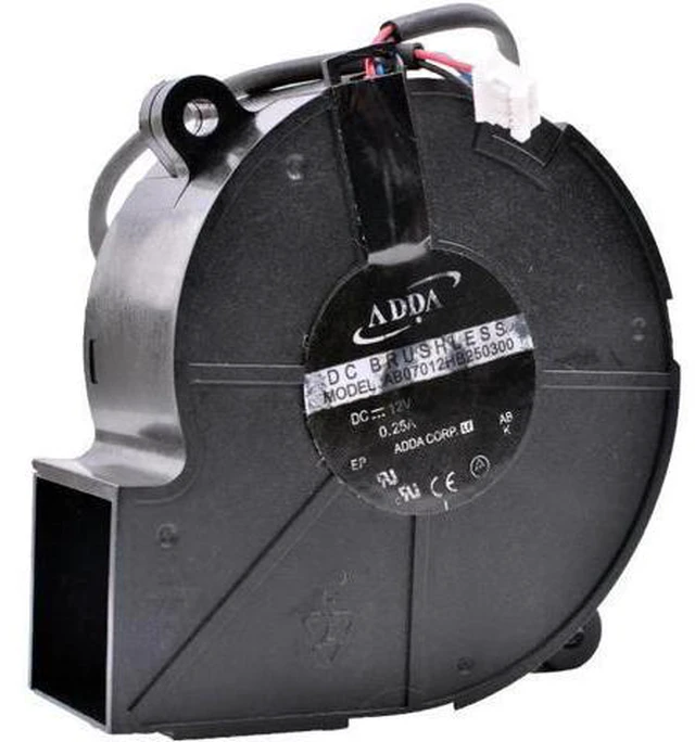 Main image of AB07012HB250300 7025 70x70x25mm 7CM 12V 0.25A Double Ball Bearing Projector Blower Fan