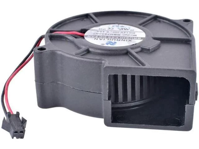 Alt view image 3 of 4 - RBH7530B1 7530 7.5cm 75mm 12V 0.45A Double Ball Bearing High Volume Centrifugal Turbine Blower Fan