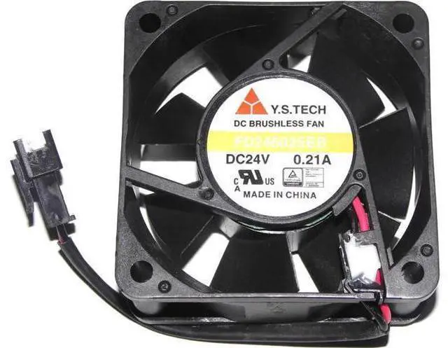 Main image of for Y.S.TECH 60*25MM FD246025EB 24V 0,21A 2 Wires 2 pins 6CM case fan for inverter converter server