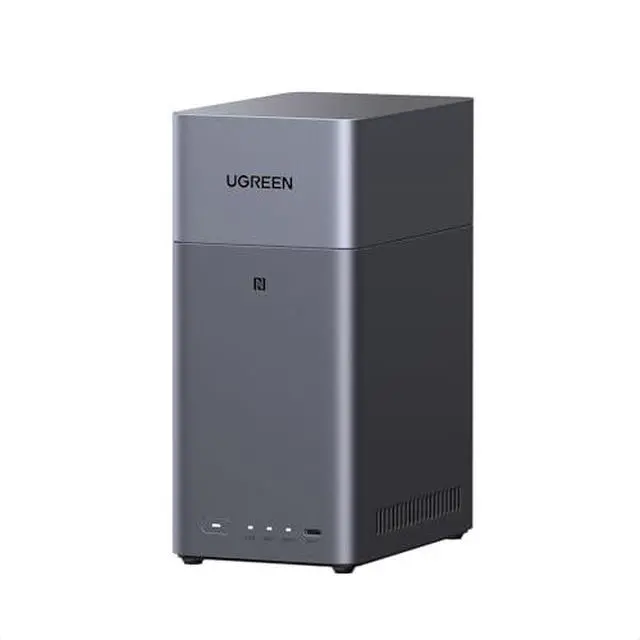 Alt view image 2 of 6 - UGREEN NAS DH2300 2-Bay Desktop NAS,Network Attached Storage (Diskless) Bundle Cat 8 Ethernet Cable 10FT, High Speed Braided 40Gbps 2000Mhz Network Cord Cat8 RJ45 LAN Cables