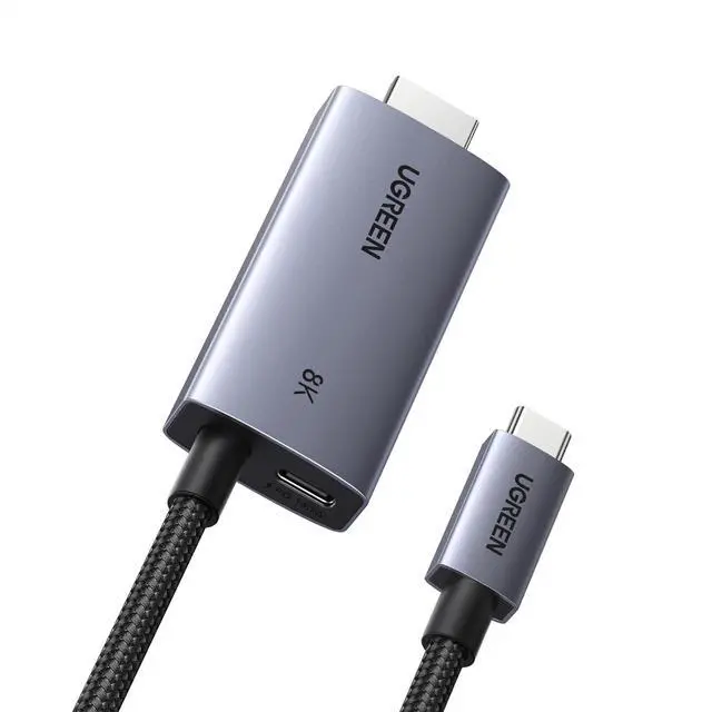 Main image of UGREEN USB C to HDMI Cable with 140W PD Fast Charging 8K@60Hz, 6.6FT