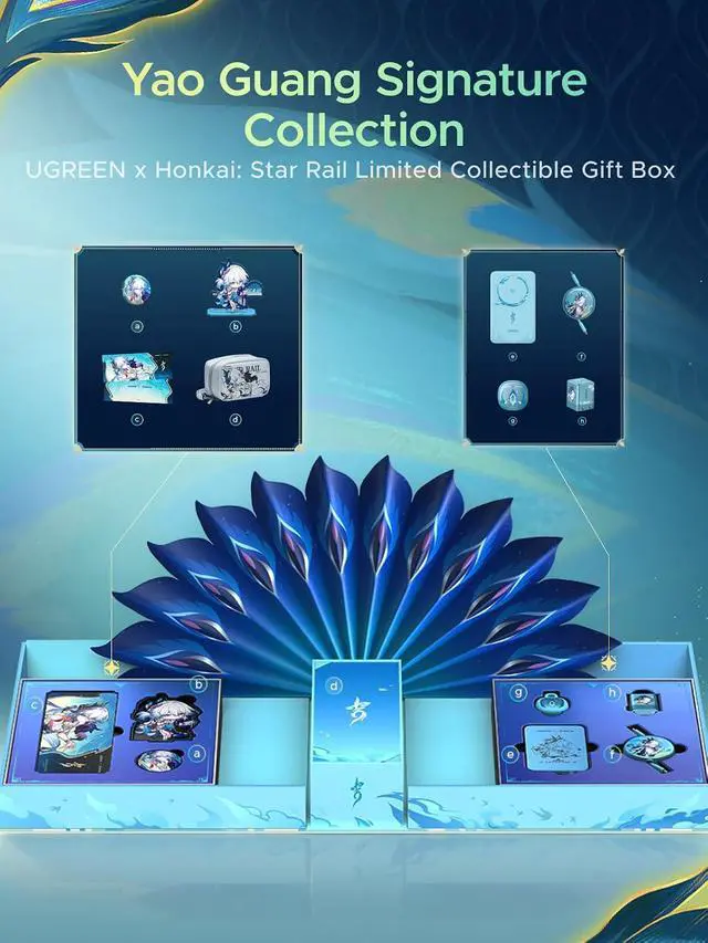 Alt view image 4 of 7 - UGREEN x Honkai: Star Rail Charging Gift Box Bundle, 65W USB-C Charger, 10000mAh 55W Power Bank, Retractable Cable & FineTrack Mini2 Tracker + Portable Power Bank for MacBook Air, iPhone 17