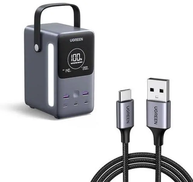Main image of UGREEN 300W 48000mAh Power Bank Bundle with 3.3ft USB A to USB C Cable