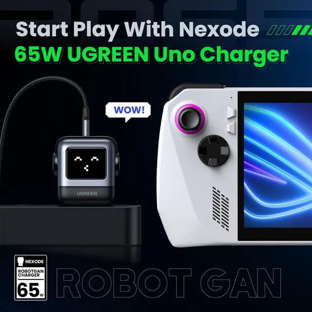 Alt view image 4 of 7 - UGREEN UNO Fast Charging Bundle, 65W USB-C GaN Wall Charger + 10,000mAh Magnetic Wireless Power Bank, PD Fast Charging Combo for USB-C Devices and Smartphones