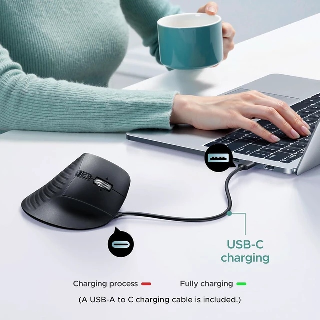 Alt view image 3 of 7 - M785DR Wireless Trackball Mouse, Bluetooth & 2.4G, Thumb Control
