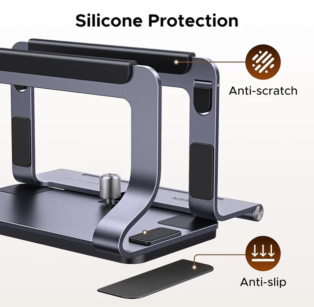 Alt view image 5 of 7 - UGREEN 2-in-1 Laptop Stand for Desk, Horizental & Virtical Laptop Holder