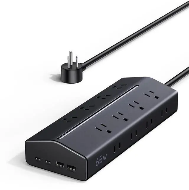 Main image of UGREEN 65W 20-in-1 GaN Surge Protector Power Strip, 5ft Extension Cord