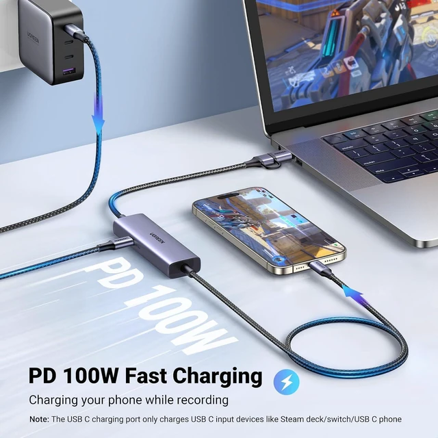 Alt view image 3 of 7 - 2K 30FPS 1080P 60FPS USB C Video Capture Card for Streaming, Gaming