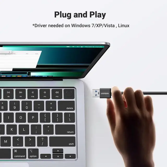 Alt view image 5 of 6 - UGREEN USB 3.0 Hub Ethernet Adapter, with 3 USB 3.0 Ports Hub 1000Mbps