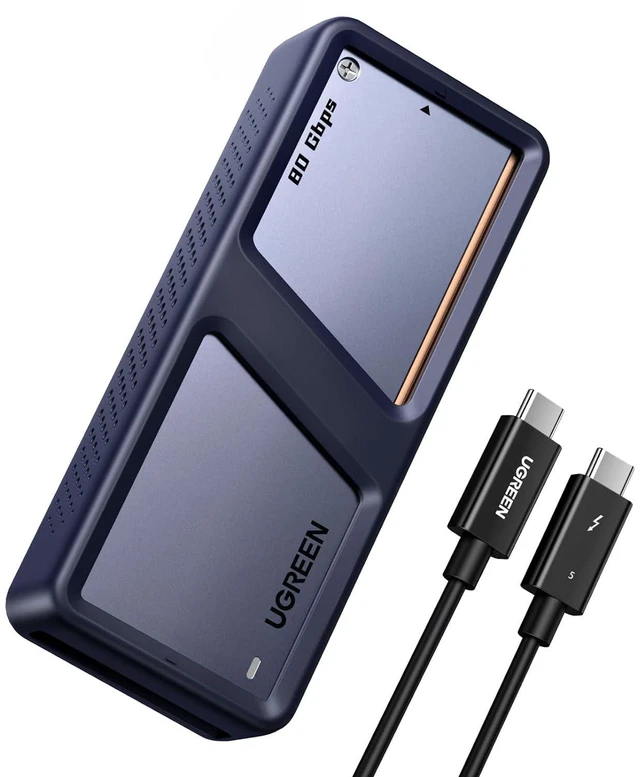 Main image of UGREEN 80Gbps M.2 NVMe SSD Enclosure with Cooling Fan