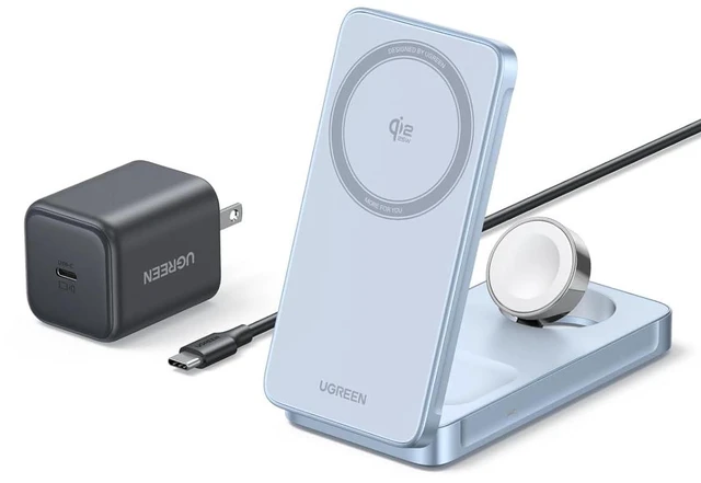 Main image of MagFlow Qi2.2 25W 3-in-1 Foldable Wireless Charging Station