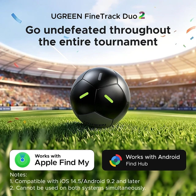 Alt view image 3 of 7 - UGREEN FineTrack Duo Tracker (iOS and Android)