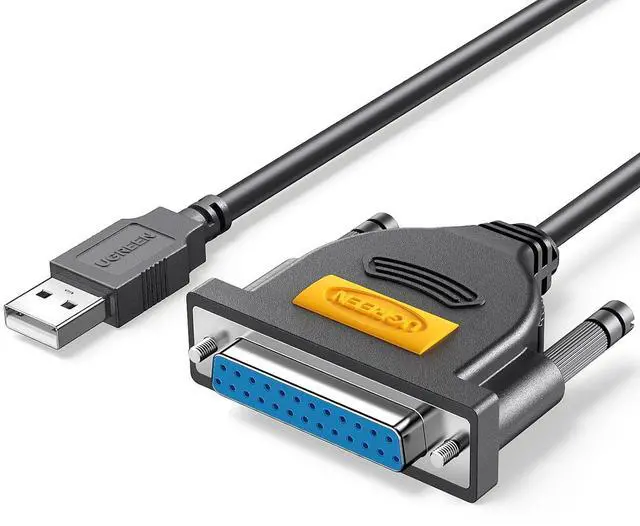 Main image of UGREEN USB Male to DB25 Female Parallel (25 Pin) Printer Cable Adapter 6FT