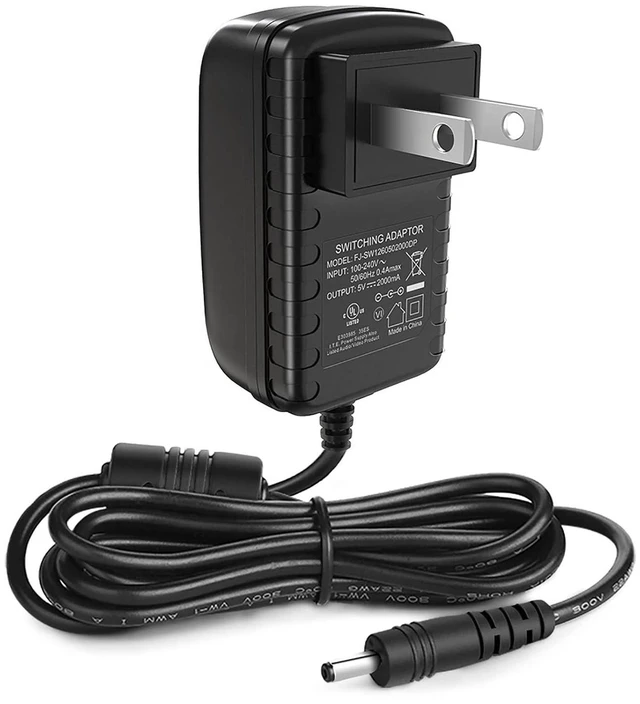 Main image of UGREEN AC DC Power Adapter 5V2A - Power Supply Adapter 100-240V, AC Adapter 2000mA, DC Wall Charger Plug with OD: 3.55mm x ID:1.35mm Compatible for Router/USB Hub/TV Box/GPS/Webcam (Exclude Omma Box)